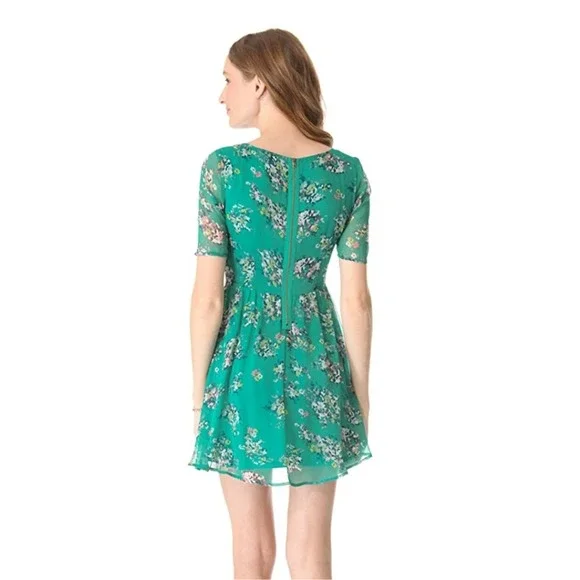 Ella Moss Citrus Floral Dress Teal Green Size M - Picture 9 of 9